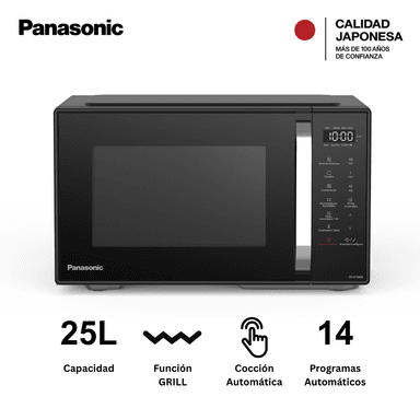 MICROONDAS PANASONIC 25 LT NN-GT34QBRPK NEGRO CON GRILL