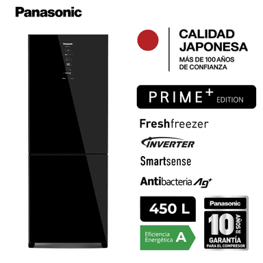 REFRIGERADORA PANASONIC 450 L BOTTOM FREEZER NR-BB65GVFBD
