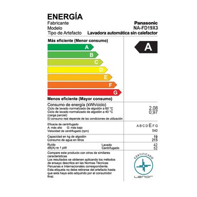 LAVADORA PANASONIC NA-FD19X3BRH POWER WASH SERIES 19 KG TD INVERTER - 2