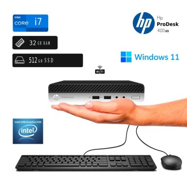 CPU HP PRODESK MINI 400 G5 INTEL CI7 9NA 32GB RAM 512GB SSD REACONDICIONADA - 1