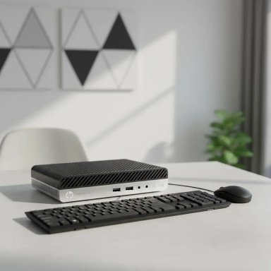 PC MINI HP PRODESK 400 G5 CI7 9700T 16GB RAM SSD 256 REACONDICIONADA + LED 24' - 3