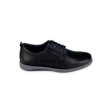 ZAPATOS CASUALES HOMBRE CALIMOD CUERO NEGRO CSG004 - 1