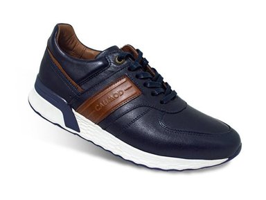 ZAPATILLAS HOMBRE CALIMOD CUERO AZUL MARINO UCV003