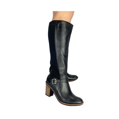 BOTAS MUJER CALIMOD CUERO NEGRO CFK-001 FEMME - 1