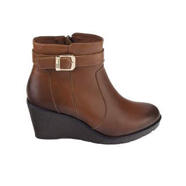 BOTINES MUJER CALIMOD CUERO MARRÓN CUP-001 FEMME - 1