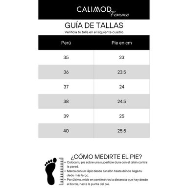 ZAPATOS CASUALES MUJER CALIMOD CUERO CUO-003 FEMME TACO 6 - 4
