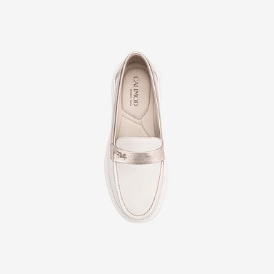 ZAPATOS CASUALES MUJER CALIMOD CUERO BLANCO CB3002 - 2