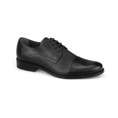 ZAPATOS DE VESTIR HOMBRE CALIMOD CUERO NEGRO VAE003 - 1