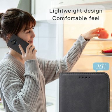 CASE XIAOMI POCO X3 FLIP COVER NEGRO - 3