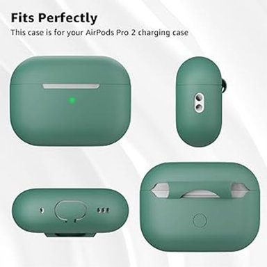 CASE FUNDA AIRPODS PRO 2DA GENERAC VERDE - 2