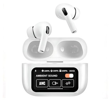 SMARTWATCH PLATEADO + AUDIFONO CON PANTALLA - 2