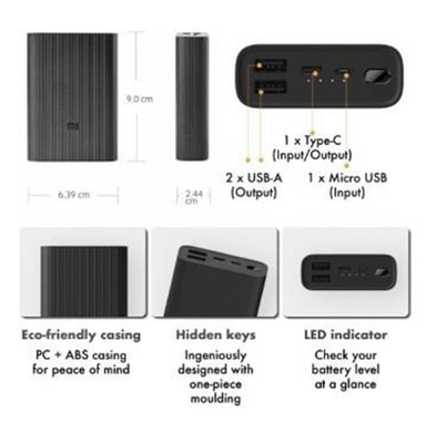 POWER BANK XIAOMI - MI - 10000 MAH - 2