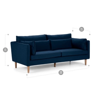 ROSEN SOFA VESTERBRO 2CPO TELA CRUDO - 8