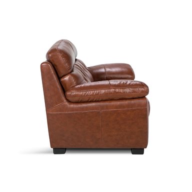 ROSEN SOFÁ FLAMINIO CUERO CARAMELO 2 CUERPOS - 3