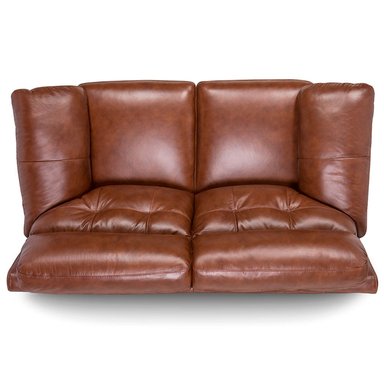 ROSEN SOFÁ FLAMINIO CUERO CARAMELO 2 CUERPOS - 5