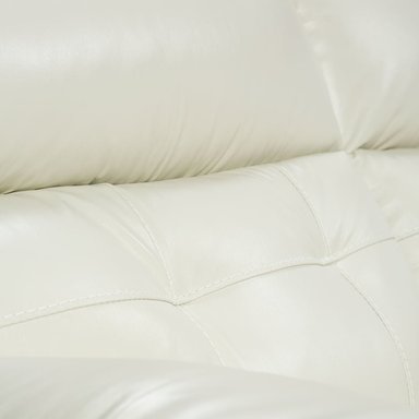ROSEN SOFÁ FLAMINIO CUERO MARFIL 2 CUERPOS - 6