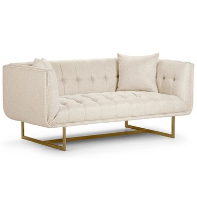 ROSEN SOFÁ FOREST HILL TELA HUESO 2 CUERPOS