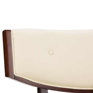 ROSEN SILLA A-550 MADERA CAFE CUERO BEIGE - 6