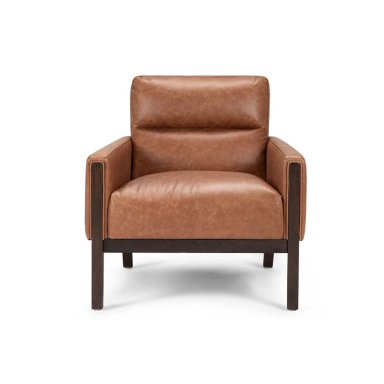 ROSEN POLTRONA TIMBER CUERO CAMEL