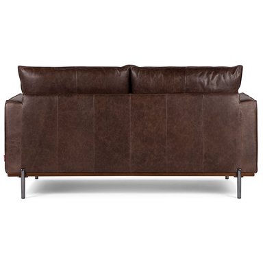 ROSEN SOFÁ WESTWOOD CUERO MORO 2 CUERPOS - 4