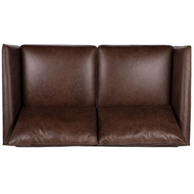 ROSEN SOFÁ WESTWOOD CUERO MORO 2 CUERPOS - 5