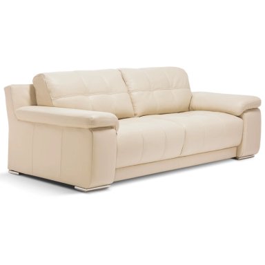 ROSEN SOFÁ 5037 CUERO BEIGE 3 CUERPOS