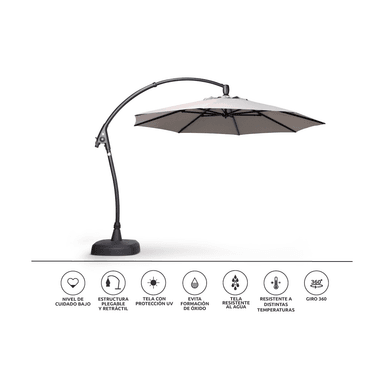 ROSEN SOMBRILLA KIT UMBRELLA LATERAL GRIS 3,5 DIAM - 3