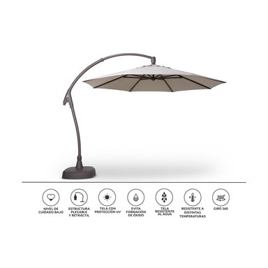 ROSEN SOMBRILLA KIT UMBRELLA LATERAL BEIGE 3,5 DIAM - 3