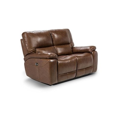 ROSEN SOFA RECLINABLE POCH 2 CPO CUERO TABACO