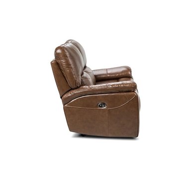ROSEN SOFA RECLINABLE POCH 2 CPO CUERO TABACO - 5