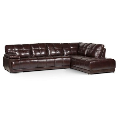 ROSEN SECCIONAL 6974 DERECHO CUERO CAFÉ OSCURO