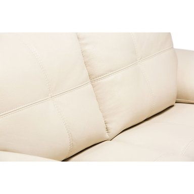 ROSEN SOFÁ 5037 CUERO BEIGE 2 CUERPOS - 6