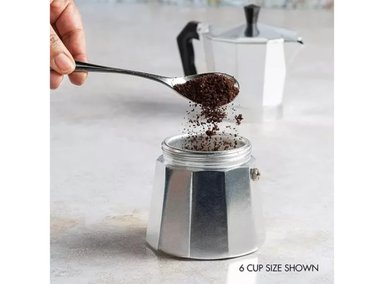 CAFETERA ITALIANA IN-752C EXPRESSO MOKA 6 TASAS (300 ML) PARA EXPRESO FUERTE CON GRAN SABOR - 3