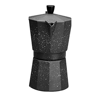 CAFETERA ITALIANA MOKA DE 12 TAZAS COLOR NEGRO - 7