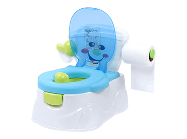 BACÍN PARA NIÑOS INODORO ENTRENADOR MODELO CARITA CELESTE