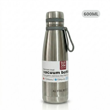 TERMO ACERO INOXIDABLE 600ML TOMATODO FILTRO TÉ PLATEADO