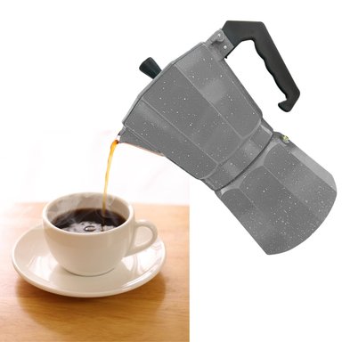 CAFETERA ITALIANA CFTR-NGRT EXPRESSO MOKA 6 TAZAS COLOR PLOMO 300ML - 3
