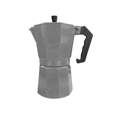 CAFETERA ITALIANA CFTR-NGRT EXPRESSO MOKA 6 TAZAS COLOR PLOMO 300ML - 4