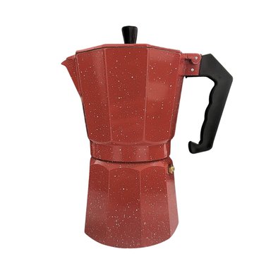 CAFETERA ITALIANA MOKA DE 12 TAZAS COLOR ROJO - 3