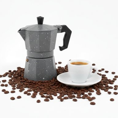 CAFETERA CFTR-NGRT EXPRESSO MOKA ITALIANA 3 TAZAS 150ML COLOR GRIS