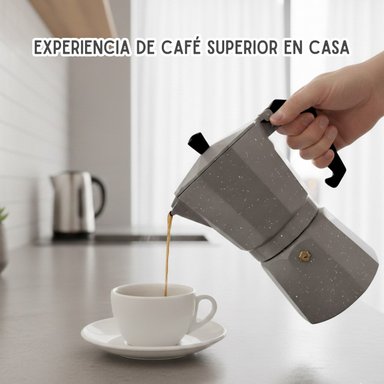 CAFETERA ITALIANA CFTR-NGRT EXPRESSO MOKA 12 TAZAS COLOR PLOMO - 4