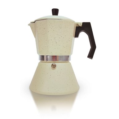 CAFETERA MOKA ITALIANA APTO PARA COCINA INDUCCIÓN 6 TAZAS ESPRESSO CREMA