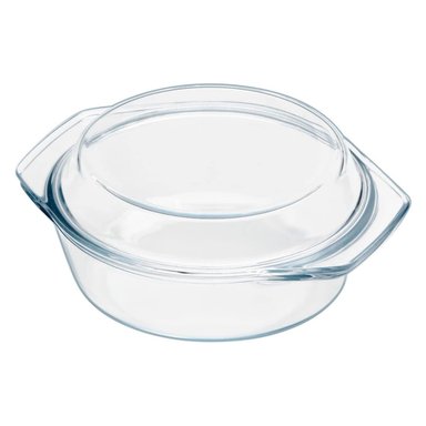 CACEROLA CON TAPA DE VIDRIO 1.5L APTO FRÍO Y CALOR