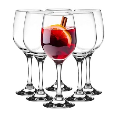 COPA DE VINO 360ML, COPAS DE VIDRIO X 6