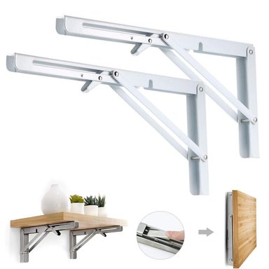 REPISA, SOPORTE, ÁNGULO PLEGABLE PUSH 40CM PACK X2 - 1