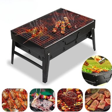 PARRILLA A CARBÓN PLEGABLE Y PORTÁTIL IDEAL PARA PICNIC