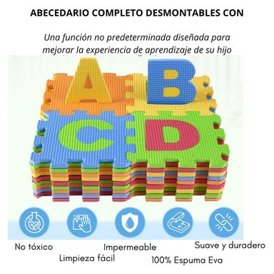 PISOS ALFOMBRA DE GOMA EVA ANTIGOLPES PARA NIÑOS Y BEBÉS 26 PZAS - 5