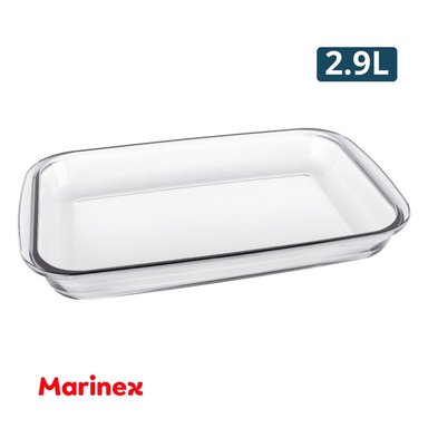 FUENTE BANDEJA PARA HORNO DE VIDRIO TEMPLADO MARINEX 2.9L