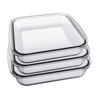 BANDEJAS DE VIDRIO BOROSILICATO 3 PZS RESISTENTE Y VERSÁTIL