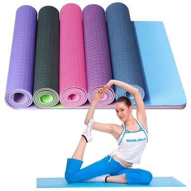 MAT PISO DE YOGA Y PILATES FITNESS 181 X 61CM